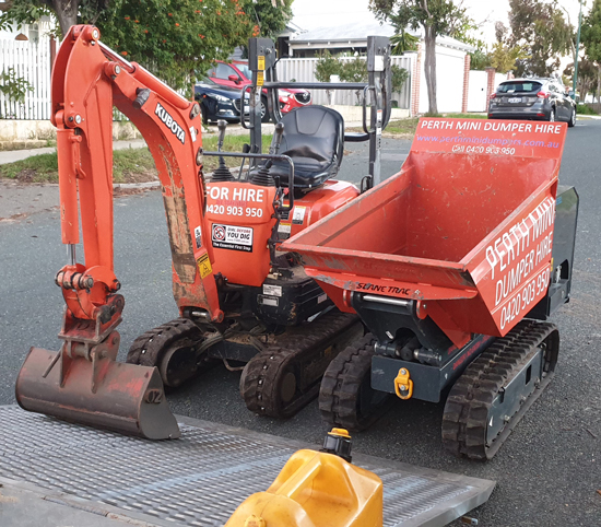 Our excavator makes restricted access soakwell excavation easy.